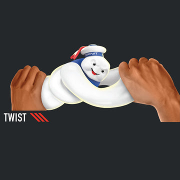 Heroes of Goo Jit Zu Ghostbusters Squishy Stay Puft Figure |Unique Goo Filling | Stretches Up to 3X Its Size | Stretch, Twist and Watch It Return to