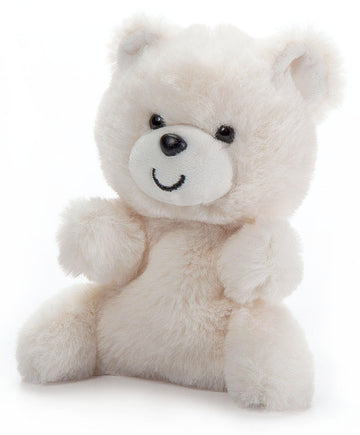 The Petting Zoo Polar Bear Stuffed Animal Plushie, Gifts for Kids, Nuggetz Wildlife Animals, Bear Panda Plush Toy, 6 inches