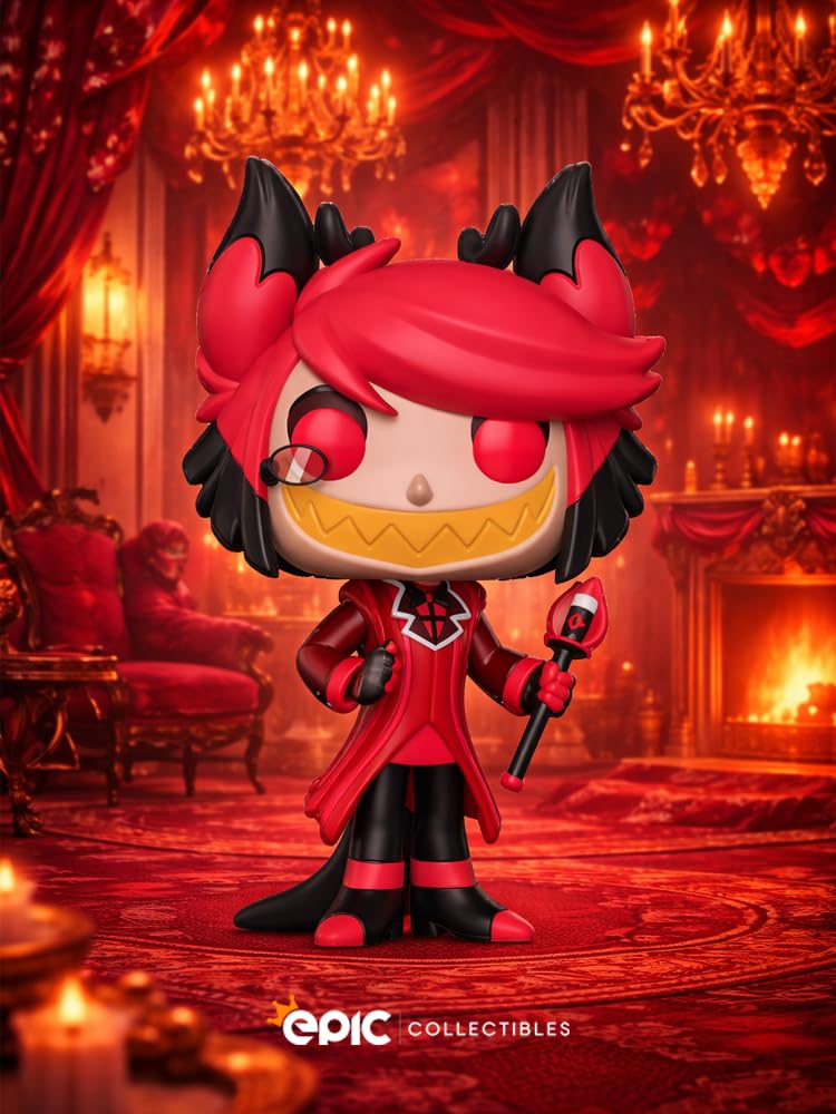 Epic Collectibles Pop Animation: Hazbin Hotel - Alastor Vinyl Figure Bundled with Box Protector Compatible for Funko