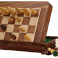 Magnetic Chess Set - 10" Folding Board - Premium Wood Staunton Chess with Built in Storage