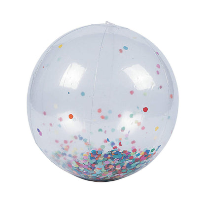 Fun Express Confetti Large Beach Ball - Toys - 6 Pieces
