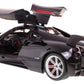 AMPERSAND SHOPS RC Luxury Super Sports Car Pagani Huayra Black Replica 1:14 Scale Full Function Remote Control with Working Headlights and Taillights