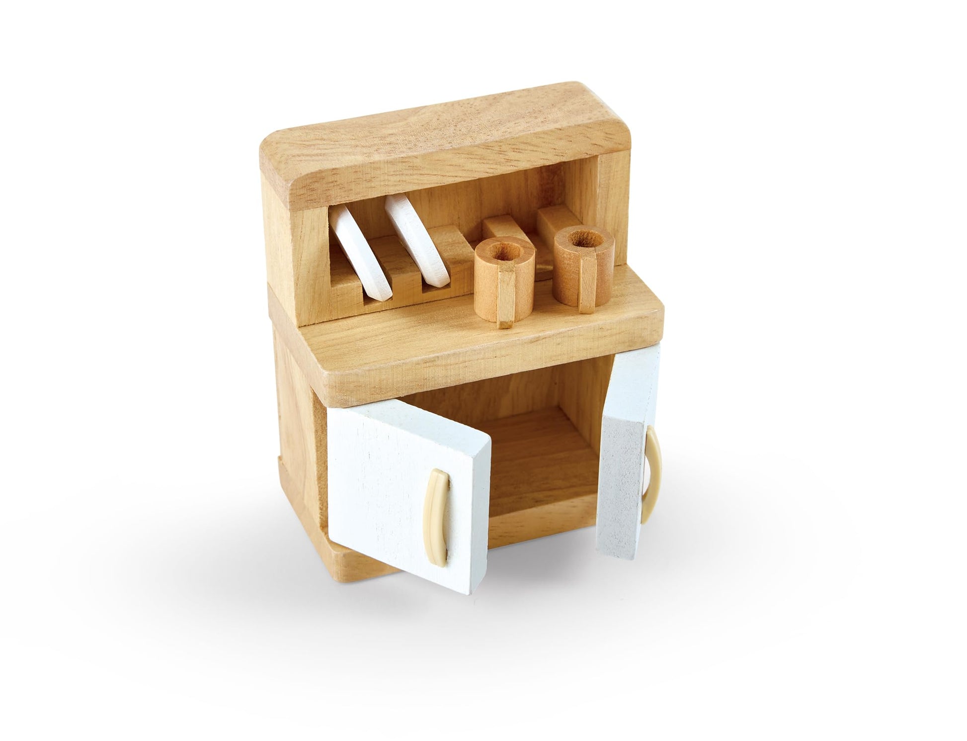 Hape Wooden Doll House Furniture Dining Room Set with Accessories| 1:12 Scales Miniature Dollhouse Furniture