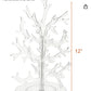 Stunning Clear Plastic Money Tree Centerpiece - 12" (1 Count) - Perfect for Celebrations, Fundraisers & Gifts