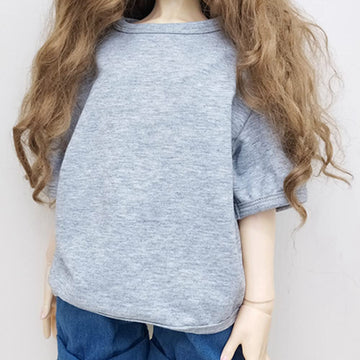 XiDonDon 30CM/45CM/60CM Doll Clothes 1/3 1/4 1/6 Doll Accessories BJD SD DIY Fashion Doll Short Sleeve Male T-Shirt Toy (1/3,Gray)