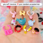 15 Pcs Miniature Pet Figure Accessories Set - Random Dress Clothes Bow Collar Food Drink for lps Shorthair Cat Collie Dachshund Cocker Spaniel