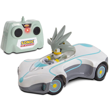 NKOK Sonic Racing RC Car Silver 1:28 Scale 2.4GHz Remote Control