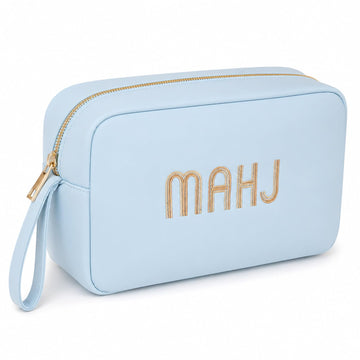 Mahjong Tile Bag for American Mahjong Set, Embroidered Mahjong Bag with Strap, Storage Organizer for Mahjong Accessories, Fits Mahjong Card
