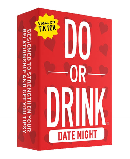 Do or Drink Date Night - Couples Drinking Card Game for Adults, Fun Romantic Game for Two, Perfect for Game Night, Parties, or Gifts for Boyfriend