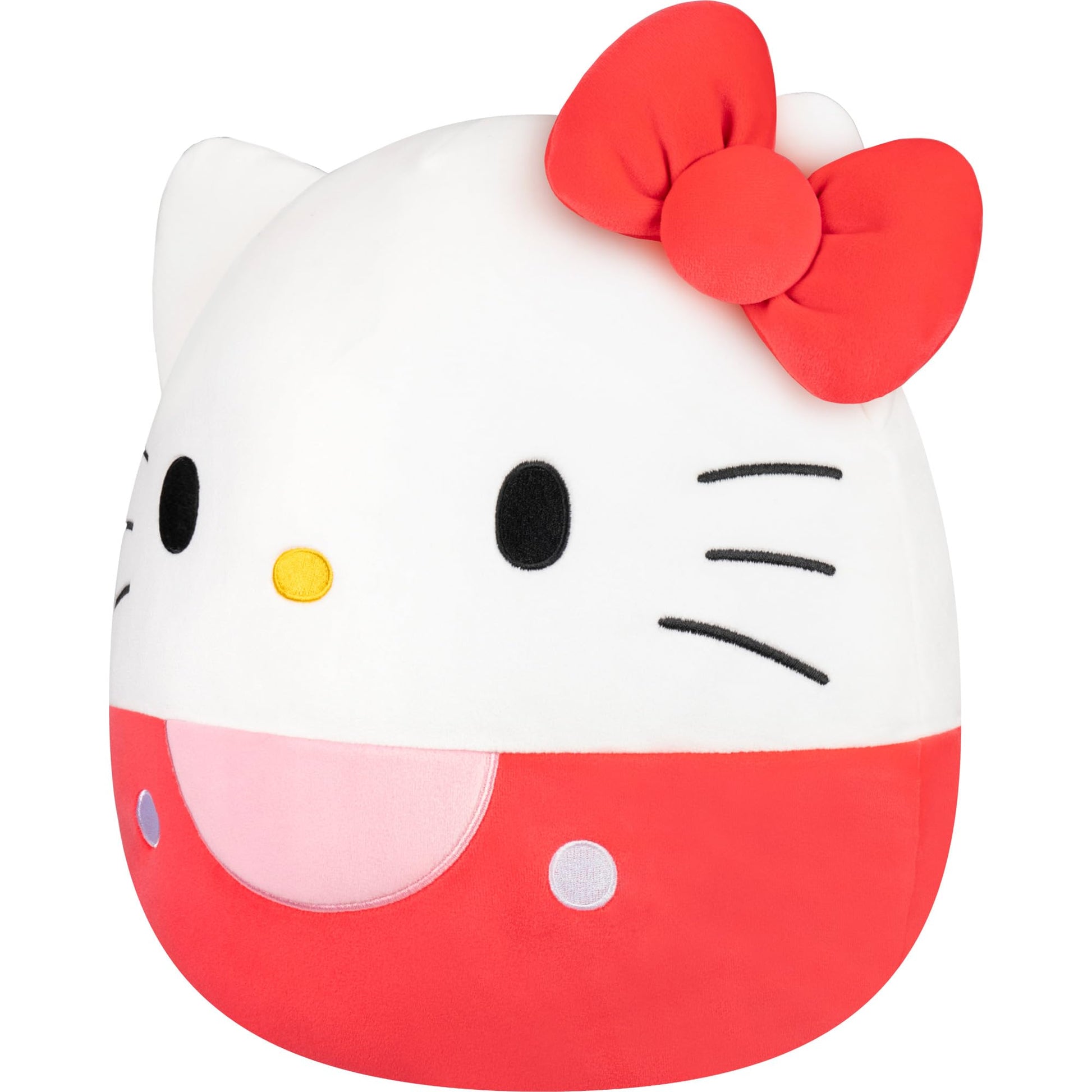 Squishmallows Original Sanrio 12in Hello Kitty in Red Overalls - Official Jazwares Plush (Medium-Sized)