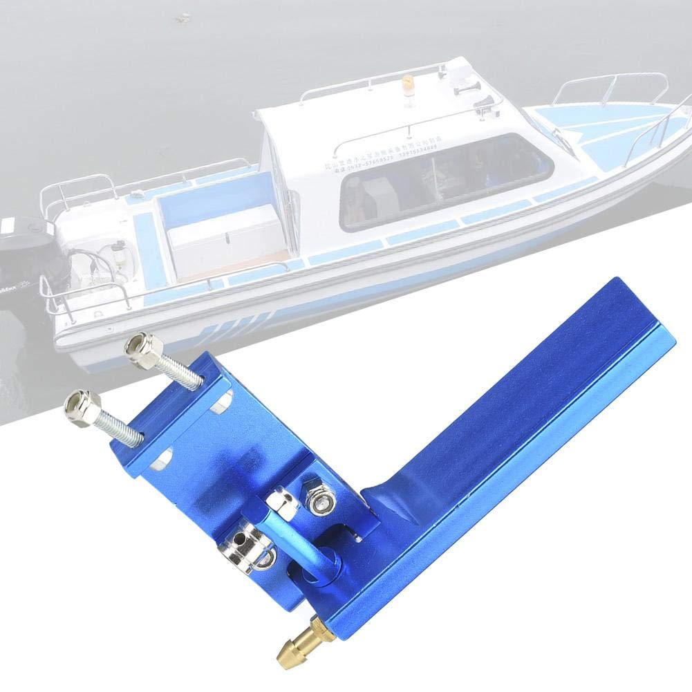 RC Boat Rudder, Lightweight Aluminum with Water Pickup Function, 95mm Rudder for Remote Control Electric Boats and Model Enthusiasts (Blue, 95mm)