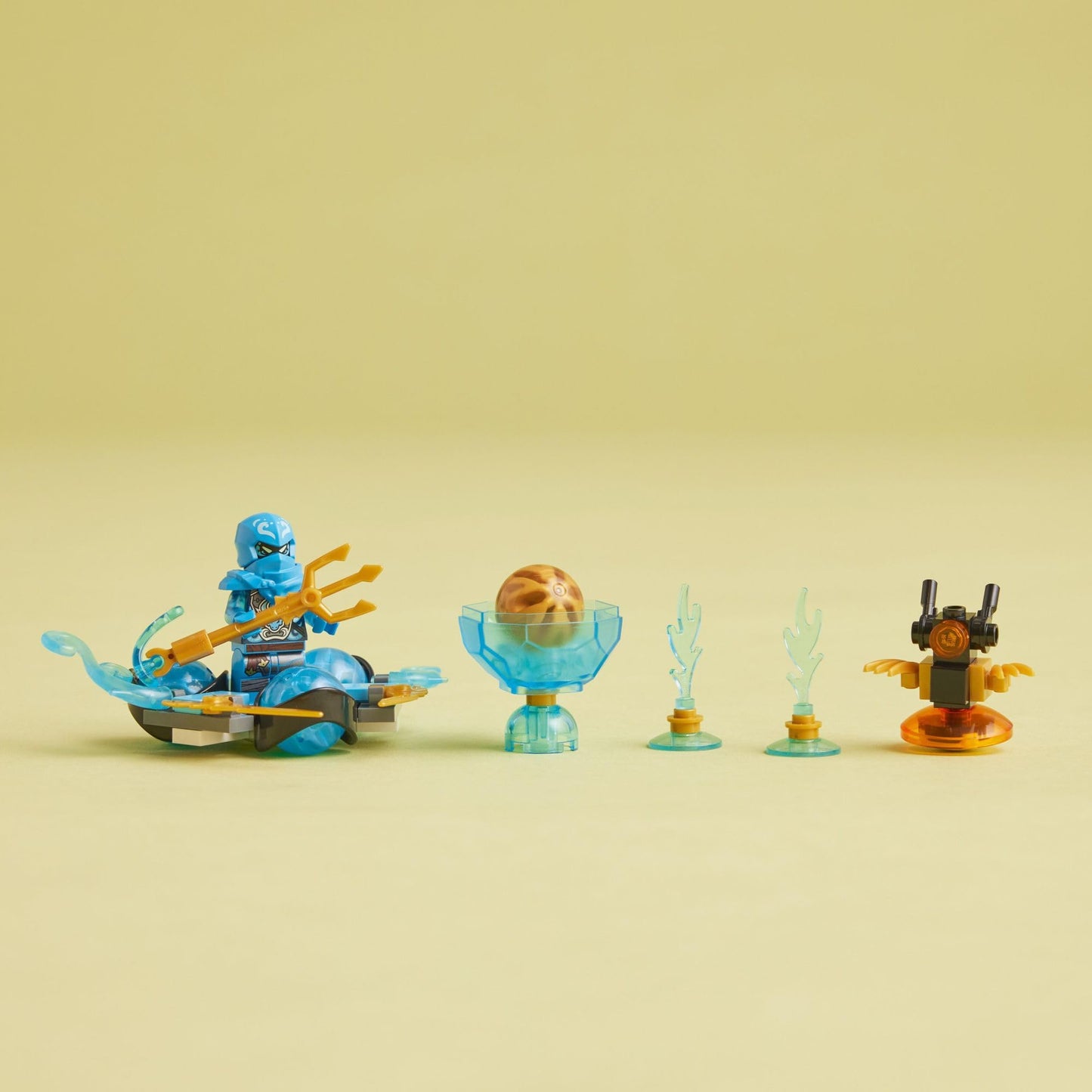 LEGO NINJAGO NYA’s Dragon Power Spinjitzu Drift 71778 Creative Blue Ninja Toy, Gift Idea for 6 Year Old Boys and Girls, Interactive Spinning Toys
