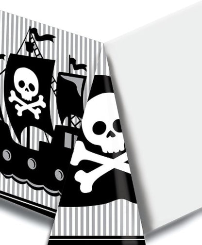 Creative Converting Pirate Parrty Plastic Tablecover, Rectangle, 54" x 108"