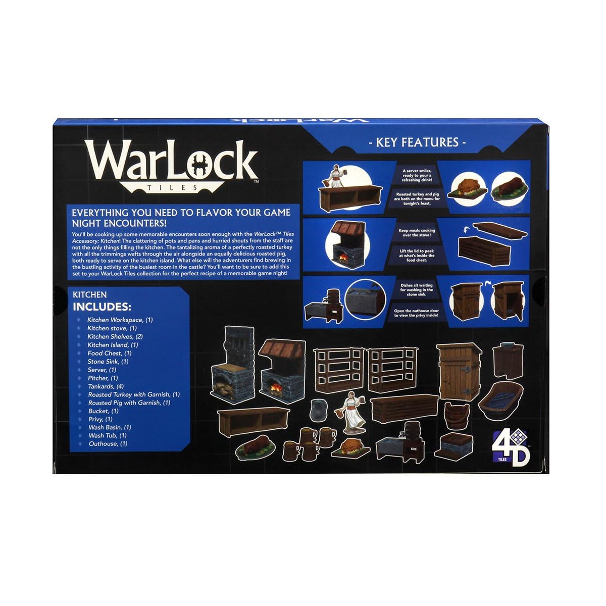 WizKids Warlock Tiles: Accessory - Kitchen