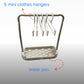 Sunoutdeeal Doll Clothes Rack Set Suitable for Drying and Displaying Dolls Outfits Suitable for Dollhouse Decoration Display Clothing for Labubu