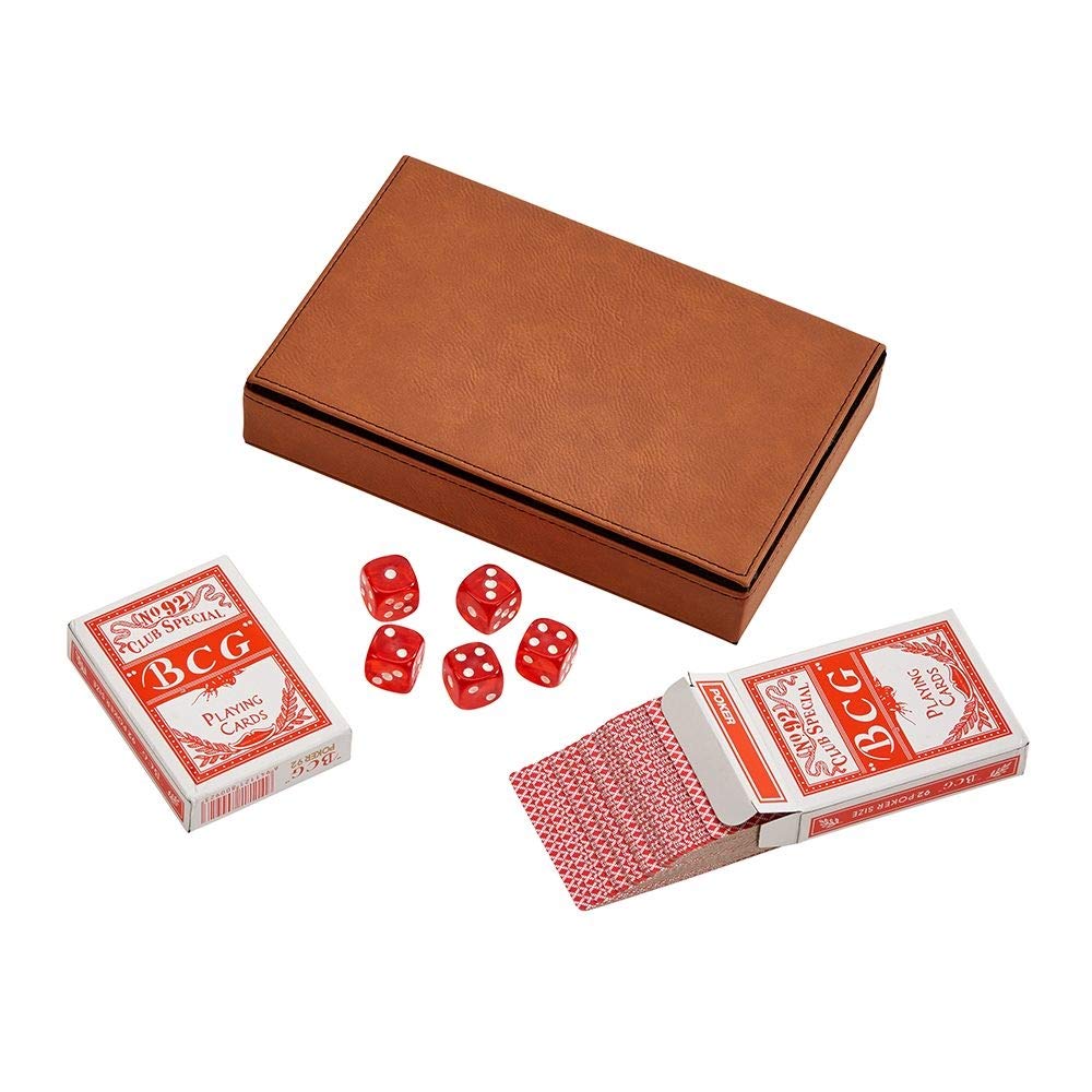 Creative Gifts Card Deck in Caramel - Set of 2