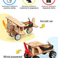 Poraxy 5 in 1 STEM Kits for Kids Age 8-10, Science Building Project Craft for 8-13, Model Car Kit, STEM Toys for Boys Girls Age 8-12, Wooden 3D