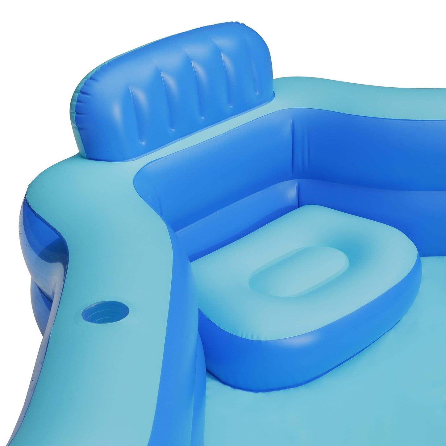 DUITYI Square Inflatable Deluxe Comfort Family Pool, Blue, Ages 6 and Up, Unisex