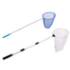 Rngeo 2 Pack Telescopic Butterfly Net, Extendable Fishing, Insect Toy Nets for Kids and Family, Aluminum Alloy (Silver Extends to 36 Inches, Blue