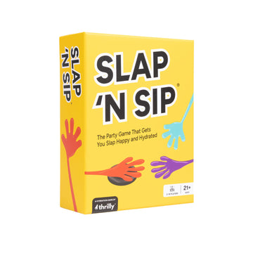 Slap N Sip A Hilarious Drinking Game with Sticky Hands, 200 Cards & A Sip Chip, Fast-Paced Adult Party Game for Game Nights, Funny Gift for Adults