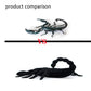 Tiny Heart Simulation Emperor Scorpion Plush Toy, 15.74inch Black Super Soft Realistic Scorpion Plush Stuffed Animal Toy Figure for Kids Halloween