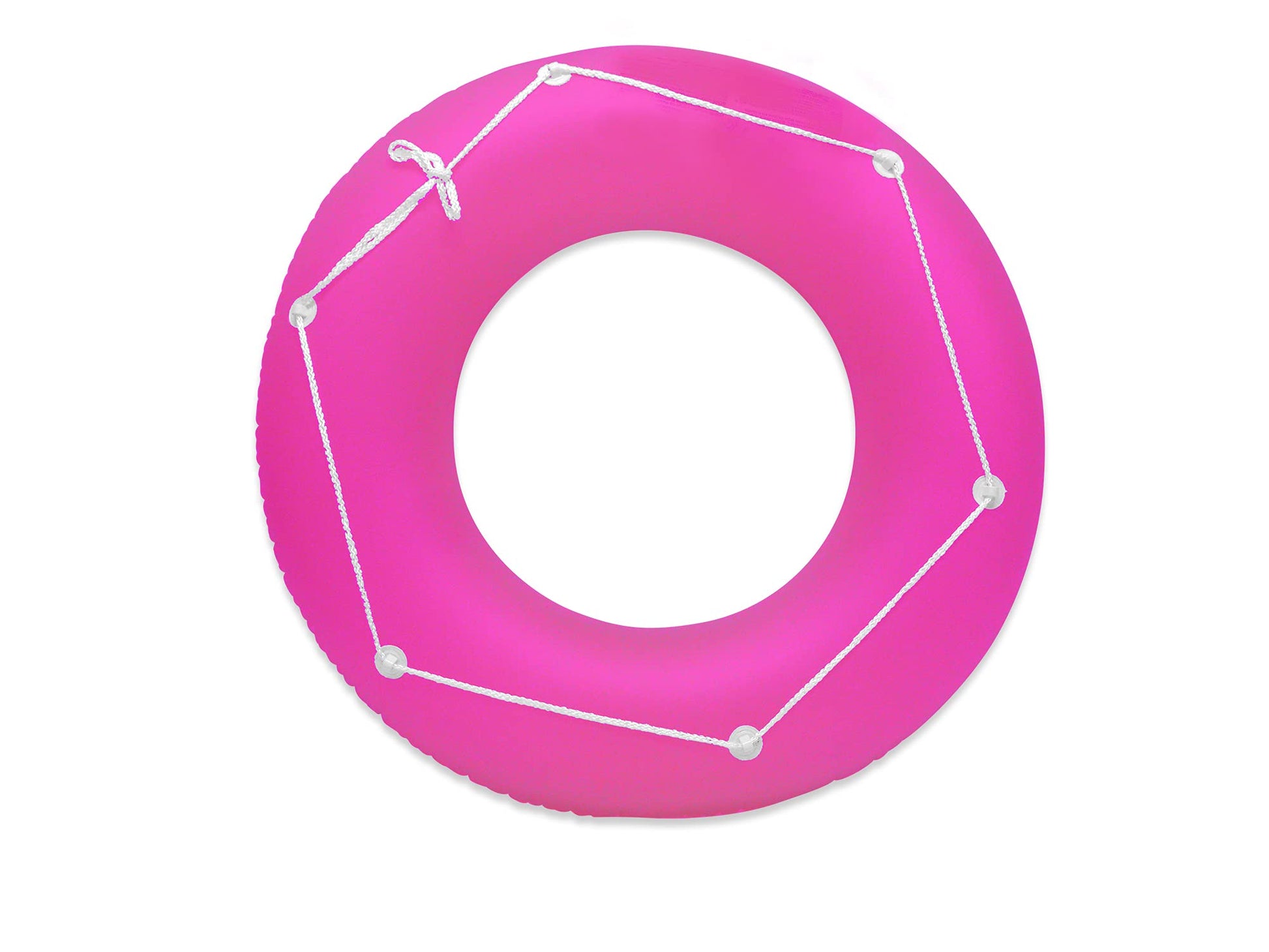 Poolmaster Neon Frost Large Swimming Pool Float Inner Tube, Pink