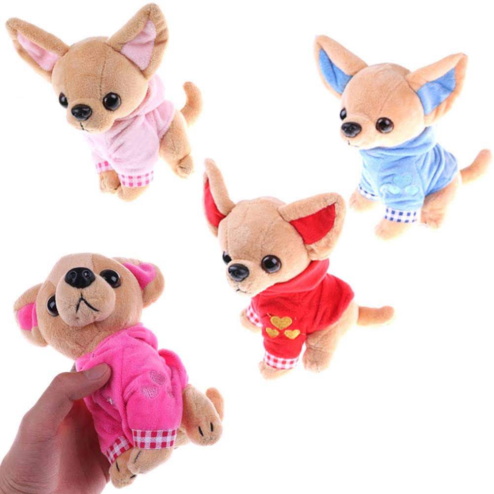 SUSHAFEN Stuffed Dog Puppy Toy Dog Plush Toy Soft Doll Stuffed Animal Pillow Birthday Gift Present Cute Dog Ornaments Decoration Handicraft House