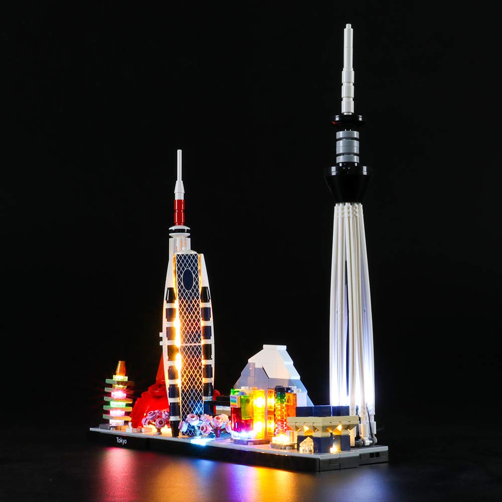 LIGHTAILING Light Set for (Architecture Tokyo) Building Blocks Model - Led Light kit Compatible with Lego 21051(NOT Included The Model)