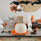 Fun Express White Craft Pumpkin - 5 inch - DIY Halloween and Fall Home Decor