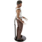 Plymor DSP-60B Black Adjustable Doll Stand, fits 10, 11, 12, 13, and 14 inch Dolls or Action Figures, Waist is 2" - 2.5" wide, 5.5" - 7" around