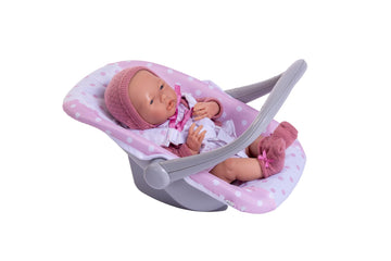 JC Toys - for Keeps Playtime | 2 in 1 Baby Doll Swing and Portable Carrier | for Dolls up to 18" | Ages 3+ | Pink