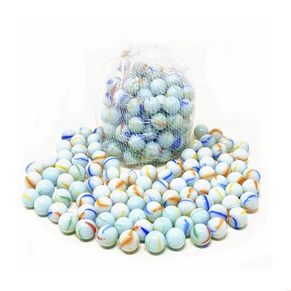 TSY TOOL 1000 Count Bulk Beautiful Premium Player Glass Marble, 5/8" in Bulk, Shooters Sling Shot Ammo for Children (10 Bags)