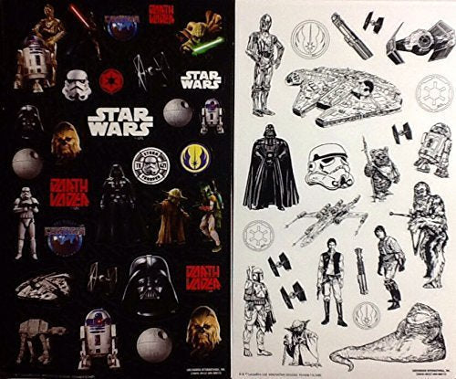 Star Wars Color-in Sticker Set 2015 Lucas Film Ltd. & Disney