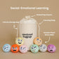 Emotional Baggage Plush Squeeze Toy with Canvas Storage Bag | Plush Stress Balls | Social Emotional Learning | Emotion Toys | Toys About Feelings |