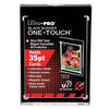 Ultra PRO ONE?Touch Magnetic Card Holder 35pt Black Border with UV Protection - 5 Pack Premium Trading Card Display Cases