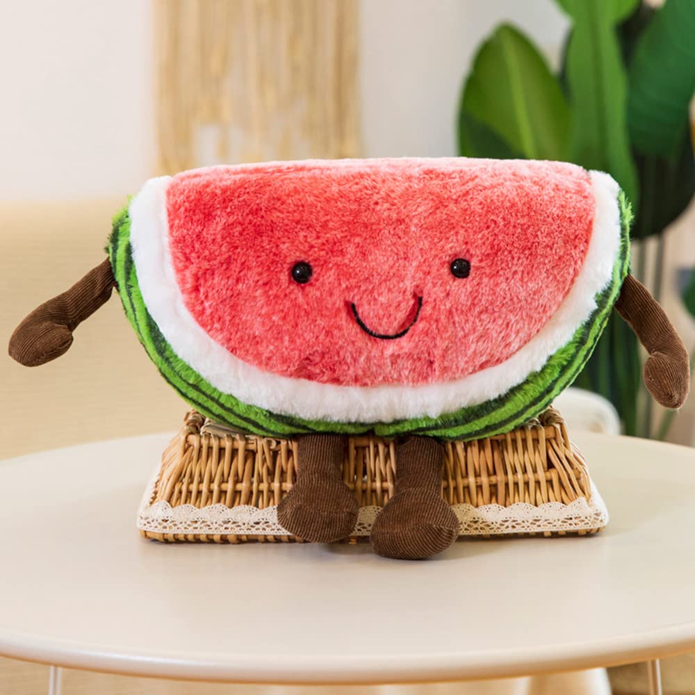 XIYUAN 19.6" Soft Toys Fruit Serie Watermelon Fruit Plush Doll Pillow Stuffed Plushie Cherry Toys Cute Soft Toys, Soft Pillow cushionHome