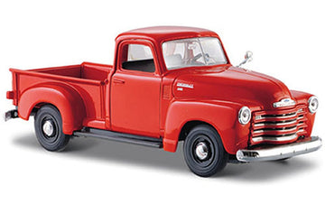 Maisto 1950 Chevy 3100 Pickup Truck, Orange 31952-1/24 Scale Diecast Model Toy Car, Multi