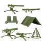 BMC Classic Plastic Army Men Playset Accessories - 10pc Military Camp - US Made