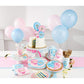 Creative Converting 336690 Gender Reveal Balloons Plastic Tablecloth