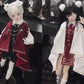 niannyyhouse BJD Doll Clothes for 1/4 Ball Jointed Dolls, Magic Robe Set Suitable for Girls and Boys, Action Figure Dress Up Accessories (Red+Black