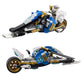 LEGO NINJAGO Legacy Kai’s Blade Cycle & Zane’s Snowmobile 70667 Building Kit (376 Pieces)