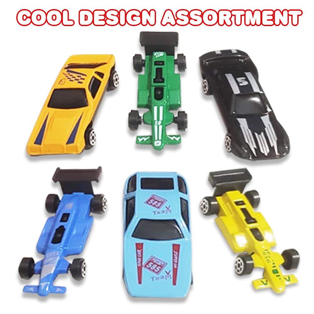 ArtCreativity 25 Pc-Diecast-Toy Car Set, Durable-Diecast-Mini Racers in Assorted Designs, Cool Birthday Party Favors for Kids, Goodie Bag Stuffers
