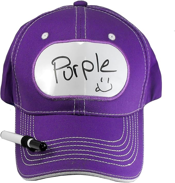 Dry Erase Billboard Cap Ideal for Fundraising, Bachelor Party, Birthday Party Hat Sororities Wear Them to Play Drinking Games! (4 Hats)