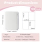 White Card Binder 4 Pocket, Trading Card Binder with Zipper, Holds 160 Card