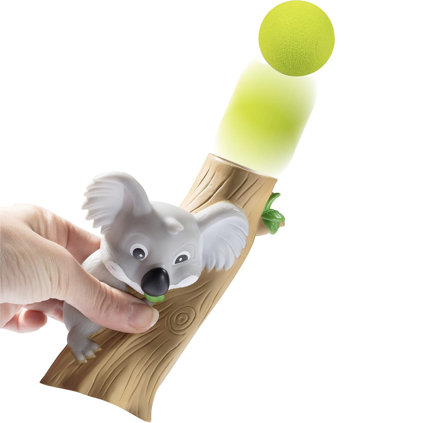 Hog Wild Koala Ball Popper Toy - Includes 4 Soft Foam Balls - Squeeze to Pop Air Powered Balls Up to 20 Feet - Launcher Safe for Indoor/Outdoor Play