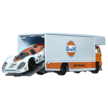 Hot Wheels Team Transport Fleet Flyer with '18 Porsche 917 LH