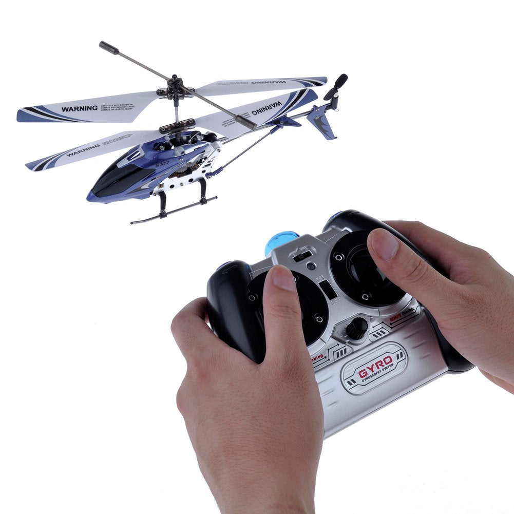 Syma S107G 3 Channel RC Helicopter with Gyro, Blue