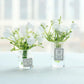 Miniature Flowers in Vase Set - 1:6 Scale Dollhouse Décor with Realistic Details, Tiny Floral Arrangements for Micro Landscape, Train Platform