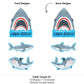 Big Dot of Happiness Shark Zone - Jawsome Shark Party or Birthday Party Centerpiece Sticks - Table Toppers - Set of 15