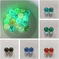 NexusPulse 10Pcs Gold Marbles Glow in The Dark Glass Marbles Ball Luminous Glass Ball Runs,Marble DIY and Home Decoration Dice and Marble(12mm/0.47in)